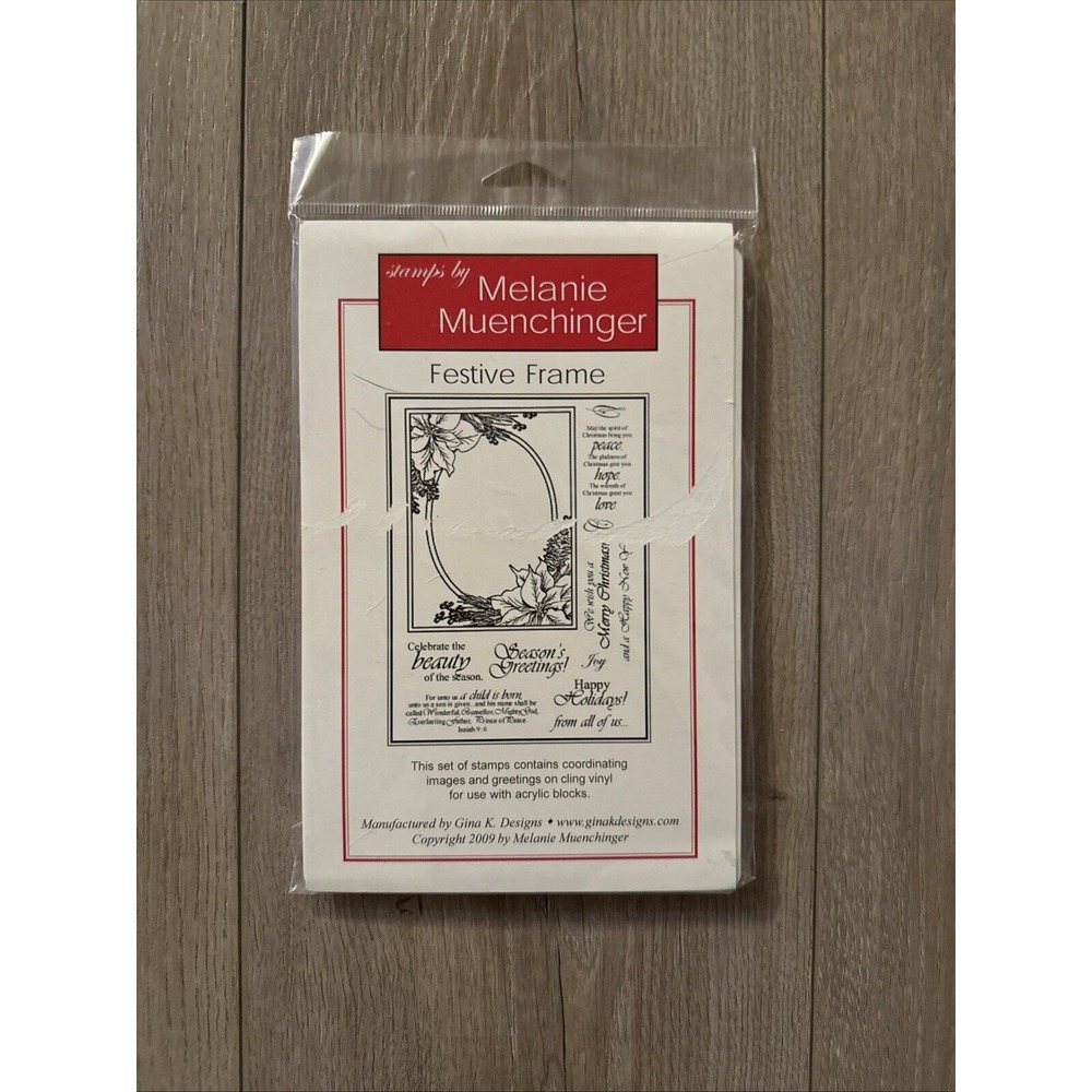 Stamps By Melanie Muenchinger (by Gina K Designs) Rubber Stamps Festive Frame